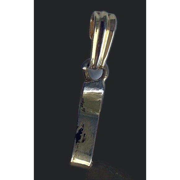 Vintage Retro Amber Resin Blessing Chinese Fu Symbol Circle Pendant 14K Gold - Picture 10 of 13